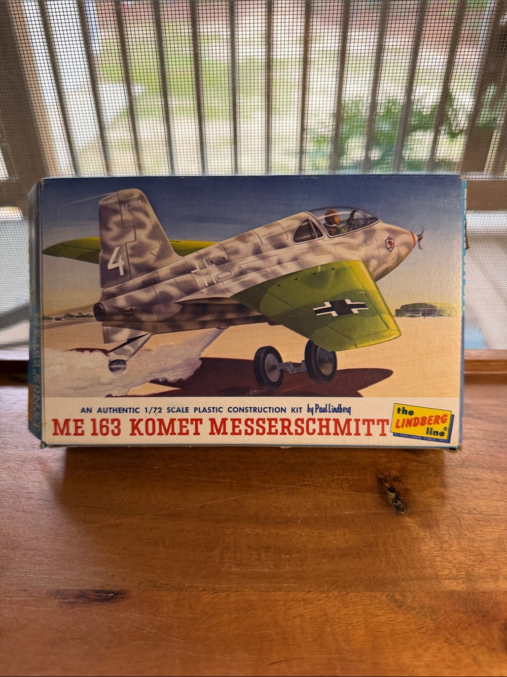 Lindberg ME 163 Komet Messerschmitt 1/72 Scale Model Kit Green 583:50 1972 7+